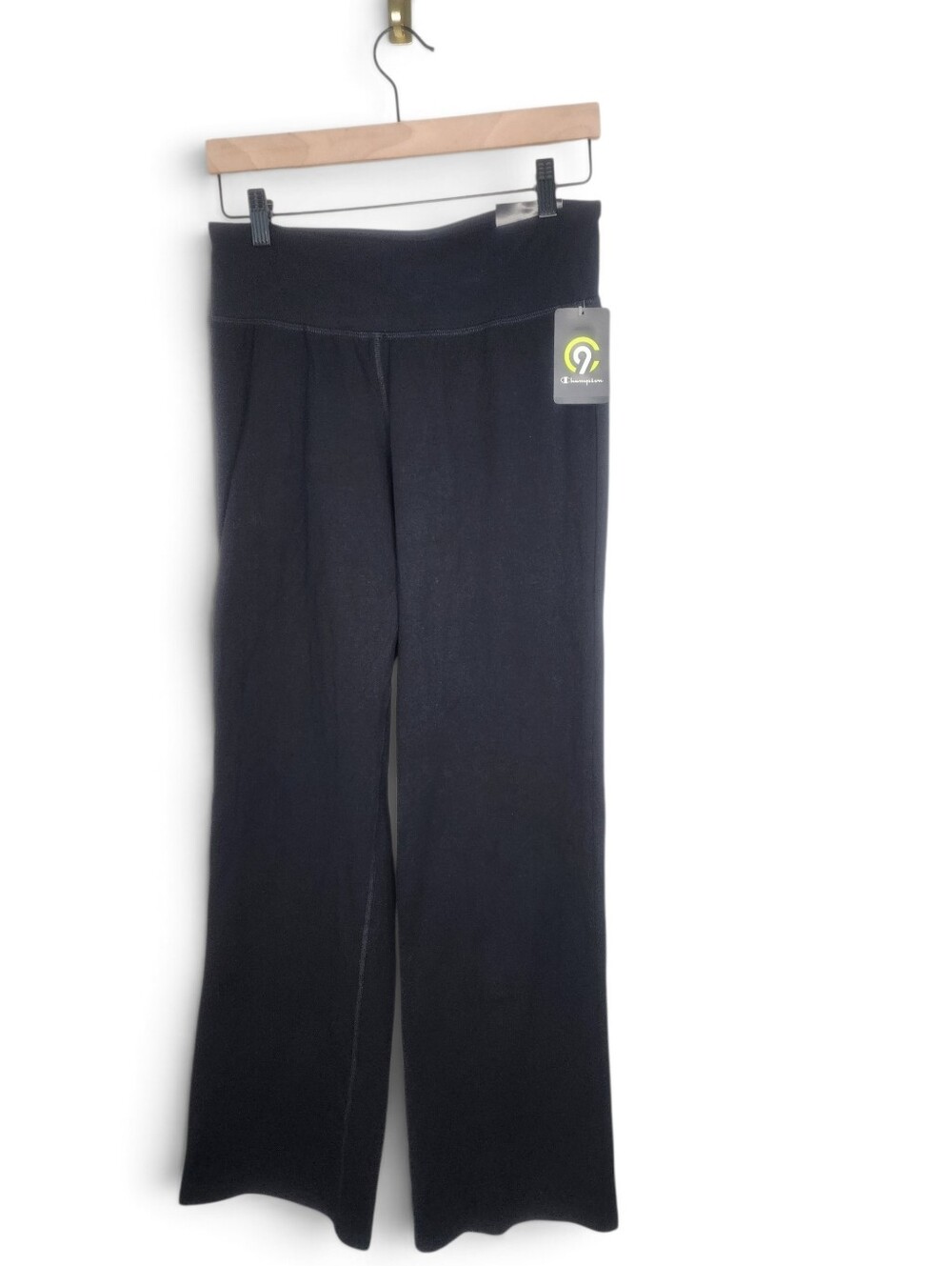 C9 by Champion Straight Leg Activewear Cotton Spandex Pants in Black Size S